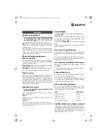 Preview for 88 page of wurth S 10-A Translation Of The Original Operating Instructions