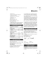 Preview for 100 page of wurth S 10-A Translation Of The Original Operating Instructions