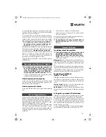 Preview for 101 page of wurth S 10-A Translation Of The Original Operating Instructions