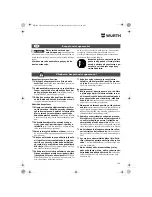 Preview for 104 page of wurth S 10-A Translation Of The Original Operating Instructions