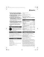 Preview for 106 page of wurth S 10-A Translation Of The Original Operating Instructions