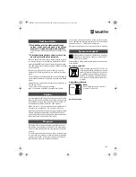 Preview for 109 page of wurth S 10-A Translation Of The Original Operating Instructions