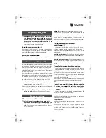 Preview for 121 page of wurth S 10-A Translation Of The Original Operating Instructions