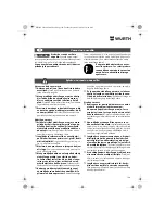 Preview for 124 page of wurth S 10-A Translation Of The Original Operating Instructions