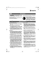 Preview for 139 page of wurth S 10-A Translation Of The Original Operating Instructions