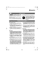 Preview for 145 page of wurth S 10-A Translation Of The Original Operating Instructions