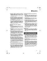 Preview for 146 page of wurth S 10-A Translation Of The Original Operating Instructions