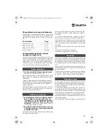 Preview for 150 page of wurth S 10-A Translation Of The Original Operating Instructions