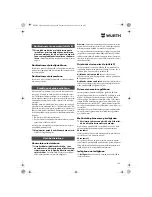 Preview for 156 page of wurth S 10-A Translation Of The Original Operating Instructions