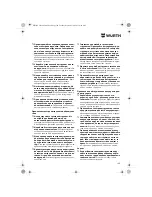 Preview for 160 page of wurth S 10-A Translation Of The Original Operating Instructions