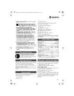 Preview for 168 page of wurth S 10-A Translation Of The Original Operating Instructions