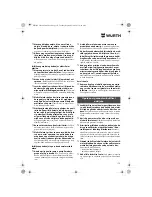 Preview for 173 page of wurth S 10-A Translation Of The Original Operating Instructions