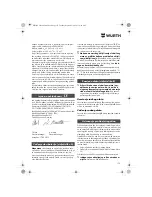 Preview for 175 page of wurth S 10-A Translation Of The Original Operating Instructions