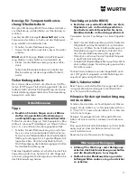 Preview for 11 page of wurth SBS 10-A Translation Of The Original Operating Instructions