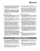 Preview for 14 page of wurth SBS 10-A Translation Of The Original Operating Instructions