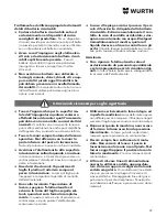 Preview for 22 page of wurth SBS 10-A Translation Of The Original Operating Instructions