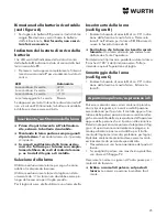 Preview for 25 page of wurth SBS 10-A Translation Of The Original Operating Instructions