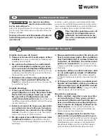 Preview for 29 page of wurth SBS 10-A Translation Of The Original Operating Instructions