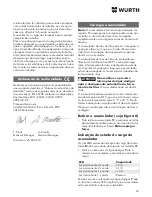 Preview for 50 page of wurth SBS 10-A Translation Of The Original Operating Instructions