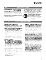 Preview for 54 page of wurth SBS 10-A Translation Of The Original Operating Instructions