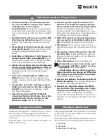 Preview for 64 page of wurth SBS 10-A Translation Of The Original Operating Instructions