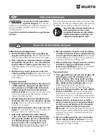 Preview for 69 page of wurth SBS 10-A Translation Of The Original Operating Instructions