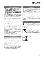 Preview for 75 page of wurth SBS 10-A Translation Of The Original Operating Instructions