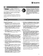 Preview for 76 page of wurth SBS 10-A Translation Of The Original Operating Instructions