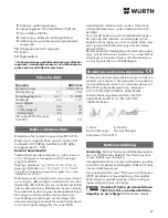 Preview for 87 page of wurth SBS 10-A Translation Of The Original Operating Instructions