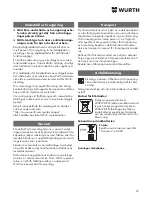 Preview for 90 page of wurth SBS 10-A Translation Of The Original Operating Instructions