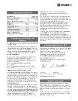 Preview for 95 page of wurth SBS 10-A Translation Of The Original Operating Instructions