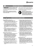 Preview for 109 page of wurth SBS 10-A Translation Of The Original Operating Instructions