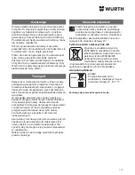 Preview for 117 page of wurth SBS 10-A Translation Of The Original Operating Instructions