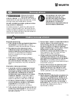 Preview for 118 page of wurth SBS 10-A Translation Of The Original Operating Instructions