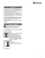 Preview for 134 page of wurth SBS 10-A Translation Of The Original Operating Instructions