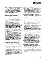 Preview for 136 page of wurth SBS 10-A Translation Of The Original Operating Instructions