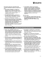 Preview for 137 page of wurth SBS 10-A Translation Of The Original Operating Instructions