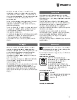 Preview for 151 page of wurth SBS 10-A Translation Of The Original Operating Instructions