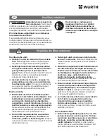 Preview for 185 page of wurth SBS 10-A Translation Of The Original Operating Instructions