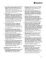 Preview for 186 page of wurth SBS 10-A Translation Of The Original Operating Instructions