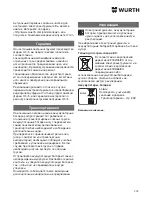 Preview for 202 page of wurth SBS 10-A Translation Of The Original Operating Instructions