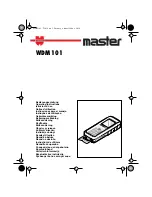 wurth WDM 101 Operating Instructions Manual предпросмотр