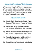 Preview for 2 page of Wusic WombMusic User Manual