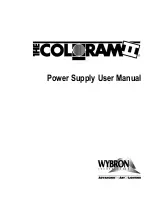 Preview for 1 page of Wybron Coloram II User Manual