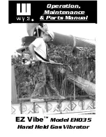 Preview for 1 page of Wyco EZ Vibe EH035 Operation, Maintenance And Parts Manual