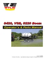 Wylie 8220 Boom Operator'S & Parts Manual preview