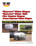 Preview for 1 page of Wylie Arena Express water wagon Operator'S & Parts Manual