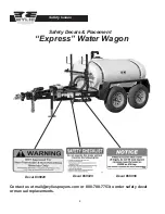 Preview for 8 page of Wylie Arena Express water wagon Operator'S & Parts Manual