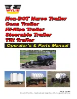 Preview for 1 page of Wylie Cone Trailer Operator'S & Parts Manual