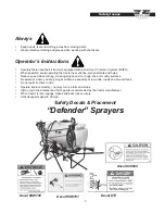 Preview for 7 page of Wylie Defender 3 Pt Sprayer Operator'S & Parts Manual